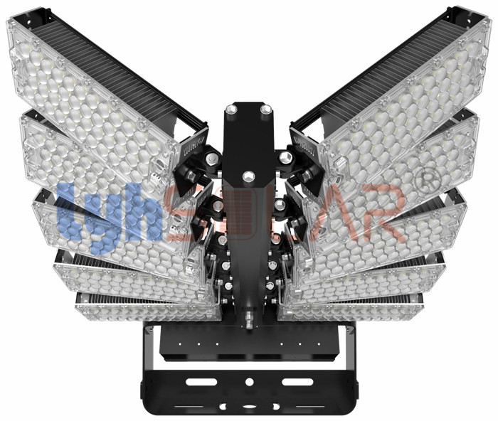スポーツ フィールド合計 18720Lm 出力のための極度の高い明るい 1200W 明るいスタジアム ライト